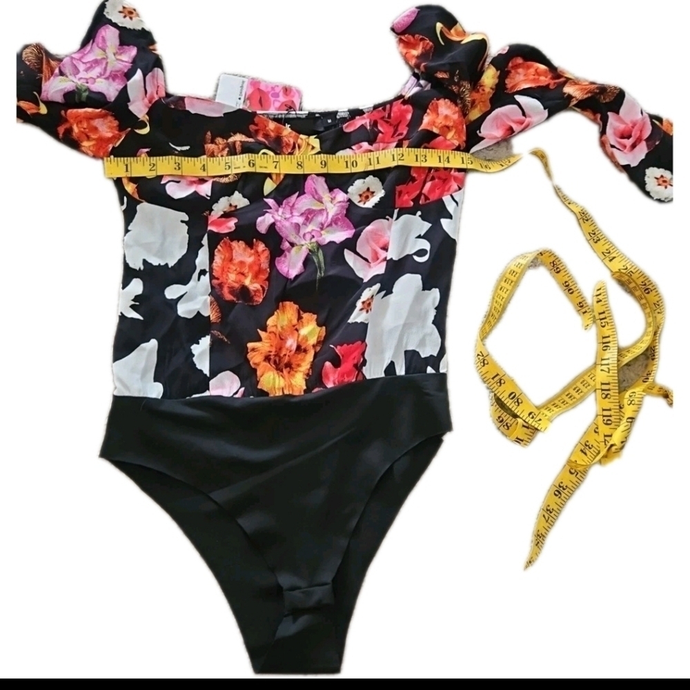 Desigual Womens Christian Lacroix Floral Blouse Bodysuit M - Picture 14 of 15